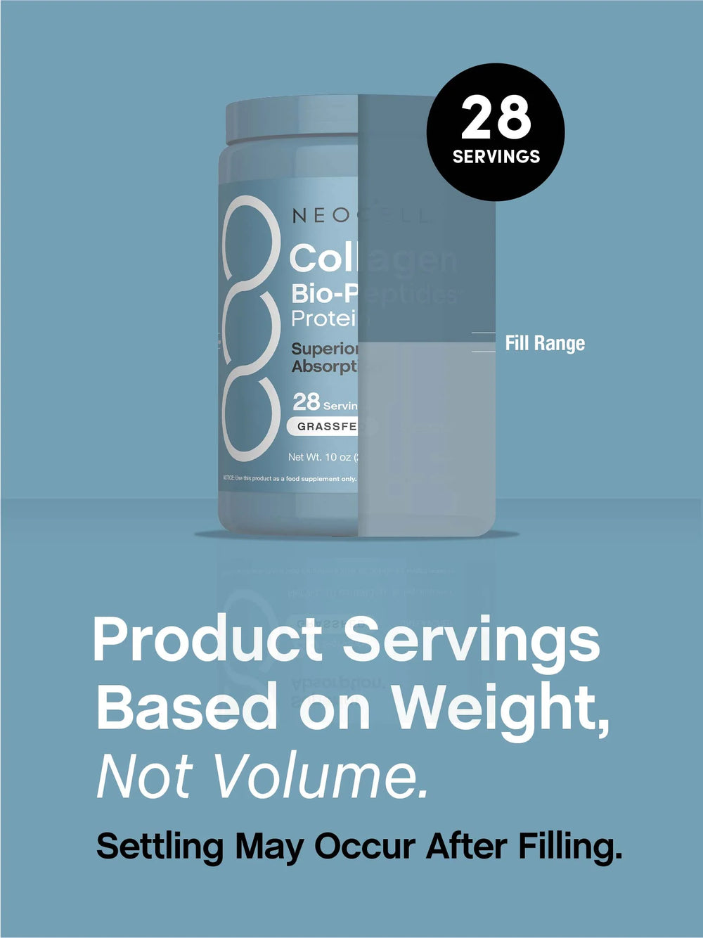 Collagen Bio-Peptides Powder | 10Oz | Grassfed Protein Supplement | by